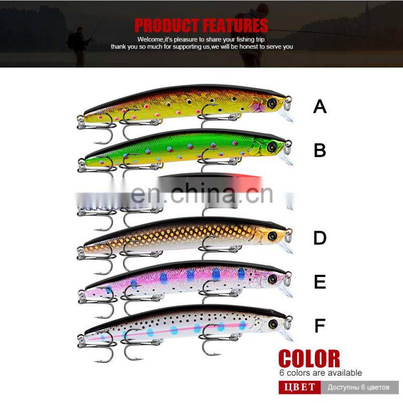 15cmlure baitVIBHard bait bionic water pulling bait 27.5gfish lead sea fishing lure Suspending jerkbait fishing artificial minno