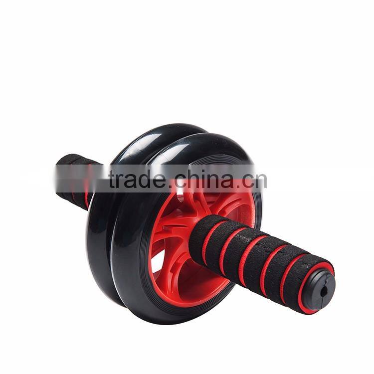 Fitness Exercise Wheel Double Use AB Wheel Roller red color