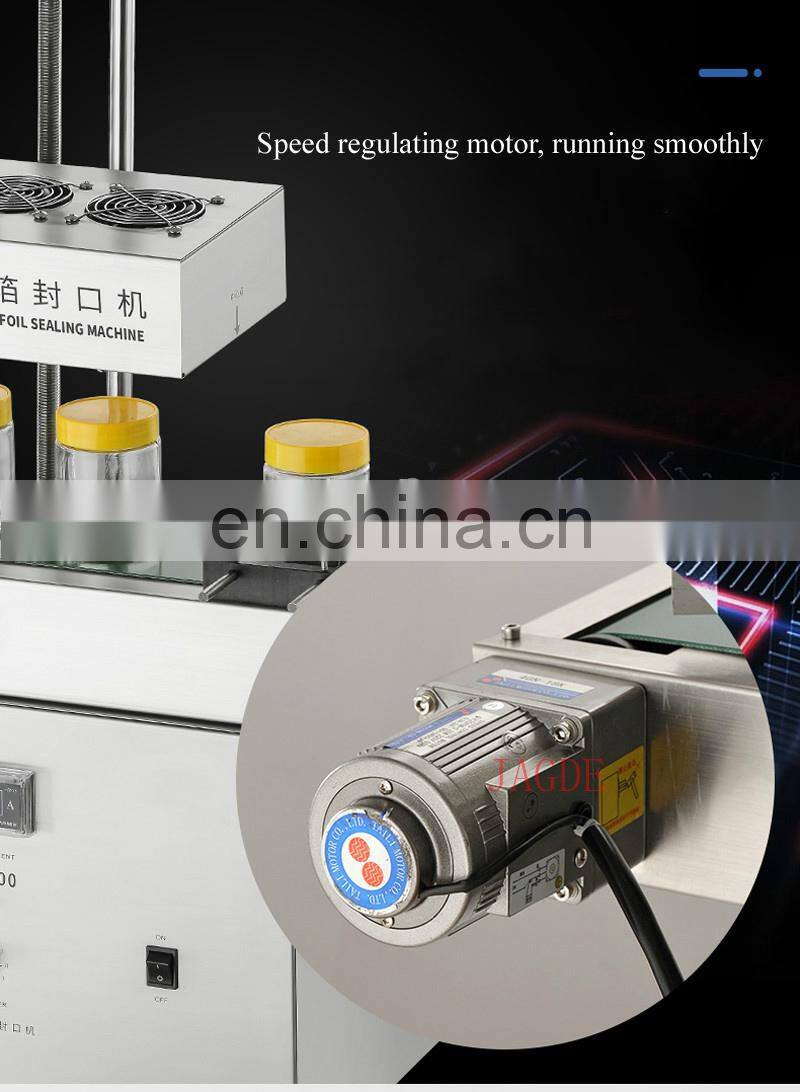 Continuous electromagnetic induction gasket aluminum foil sealing machine directly supplied by manufacturer automatic plastic ca