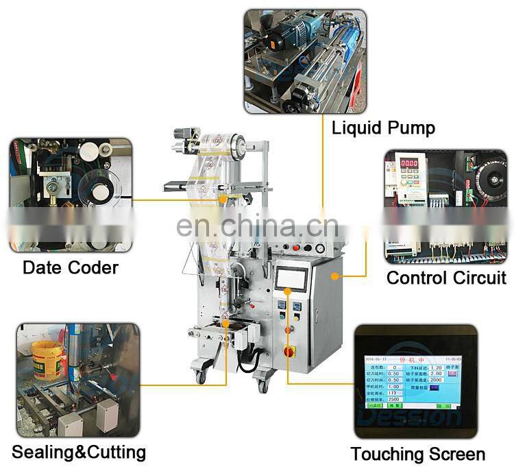 Pure water Sachet Packaging Machine for Liquid Filling Sealing Price