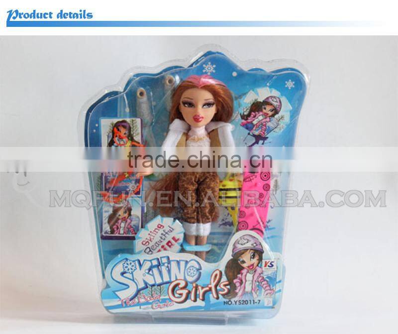 Mini Qute 30 cm kawaii big eyes beautiful America Latex kid fashion Plastic doll educational toy with accessories NO.YS2011-7A