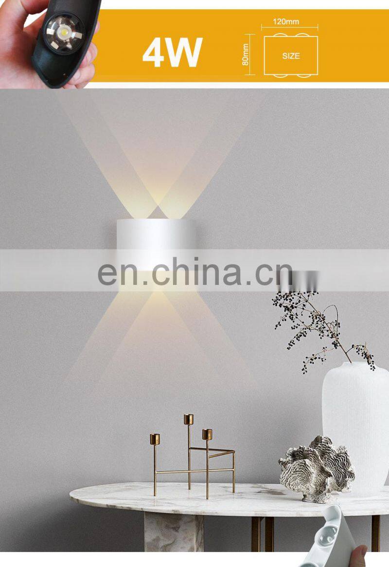 LED Wall Lamp Outdoor Waterproof Garden Lighting Aluminum Indoor Bedroom Living Room Stairs Wall Light