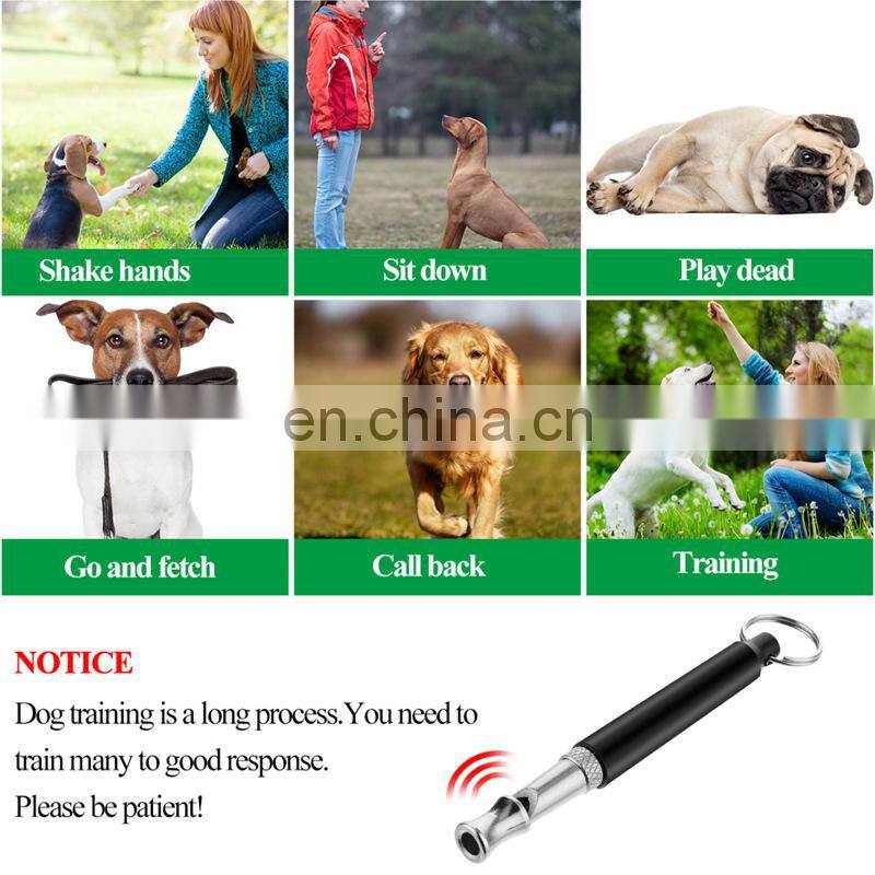 New Dog Pet High Frequency Supersonic Whistle Stop Barking Bark Control Dog Training Deterrent Whistle Puppy Adjustable Training