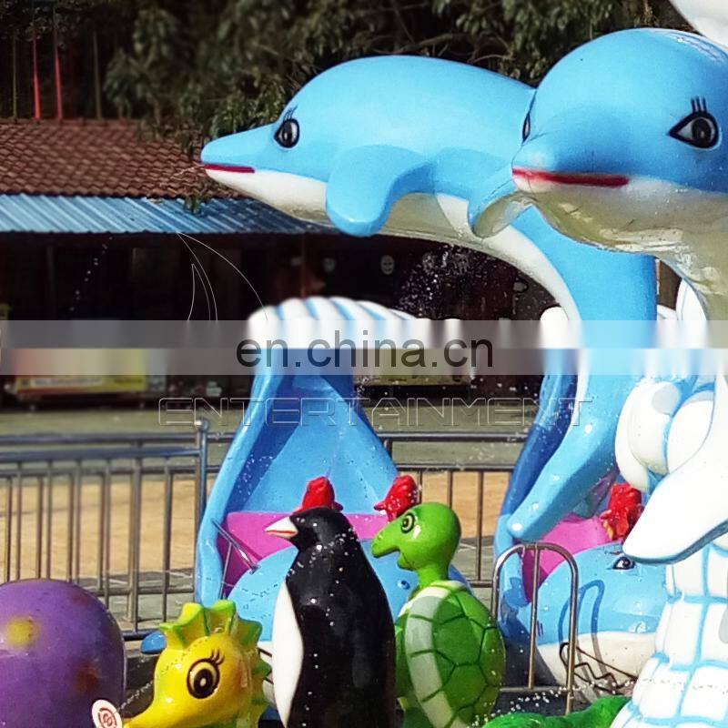Outdoor and indoor playground equipment game machine fighting shark island ride for children
