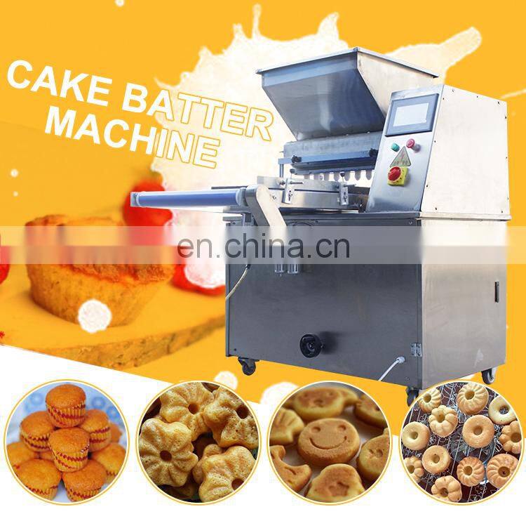 automatic batter dispenser swiss roll machine cupcake production line