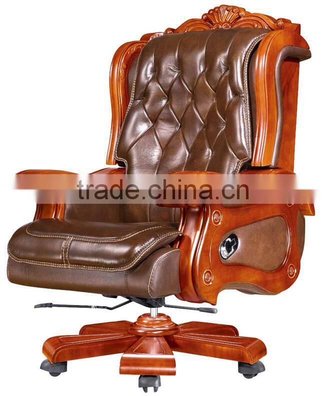 China classical leather office reclining seat