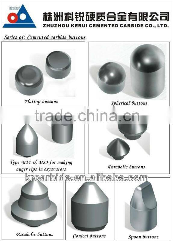 Zhuzhou tungsten carbide substrates for PDC with special small dot on the top of surface