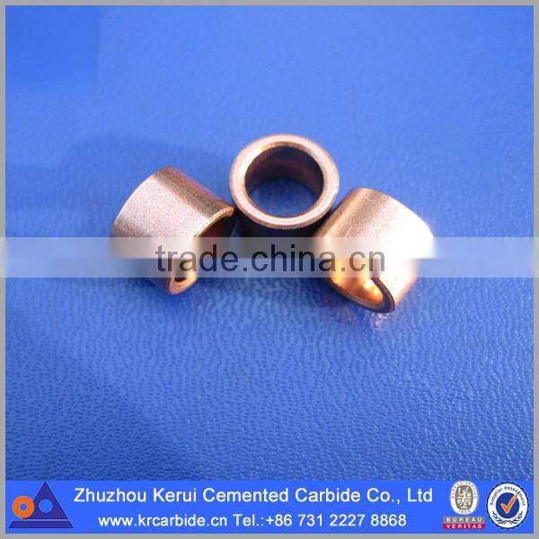 Oil impregnated powdered metal copper base plain sleeve bearings