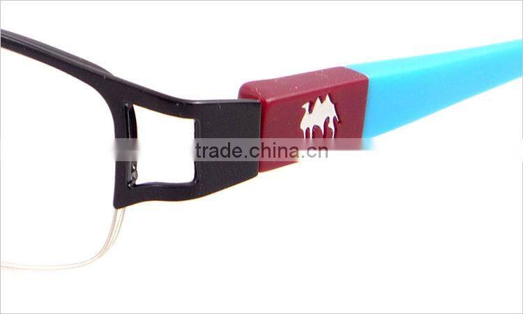 Style colored design full frame metal TR90 changeable temple for women eyewear