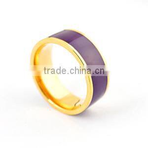 import china goods high quality gold plating purple ring