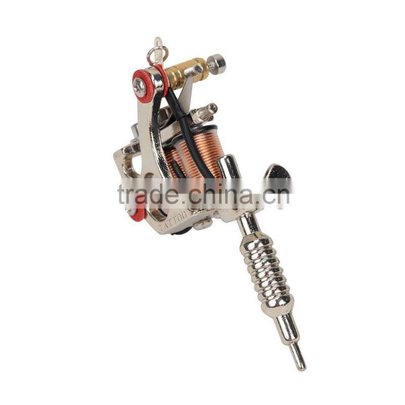 Trendy Golden/Silver Mini Toy Tattoo Machine prices Pendant with long Chain