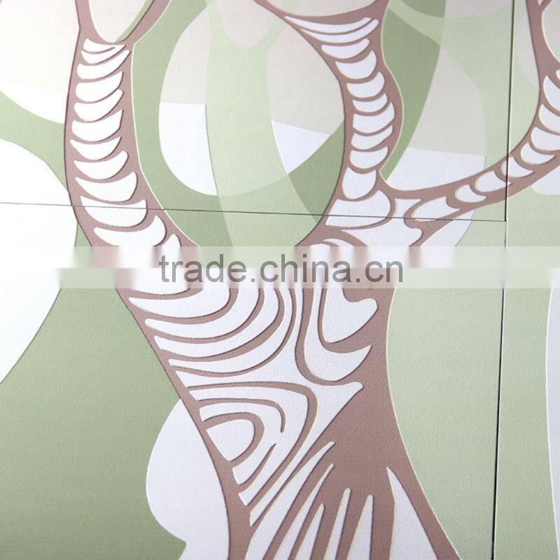 cartoon tree picture of 3d wall tv panel porcelain tile