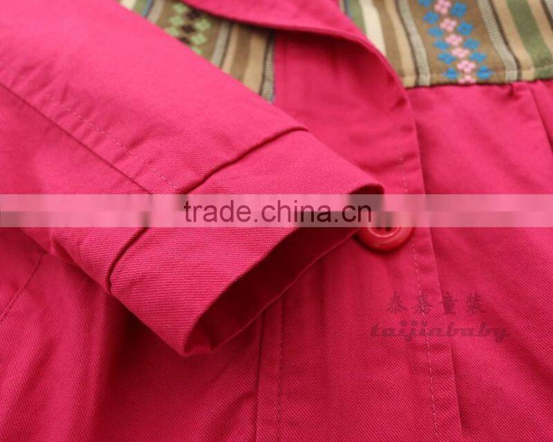 2016 new design fashion children girls coat three colors cotton winter coat kids overcoat