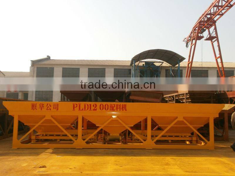 High Weighing Accuracy Concrete Batching Machine PLD1200 Price for Sale