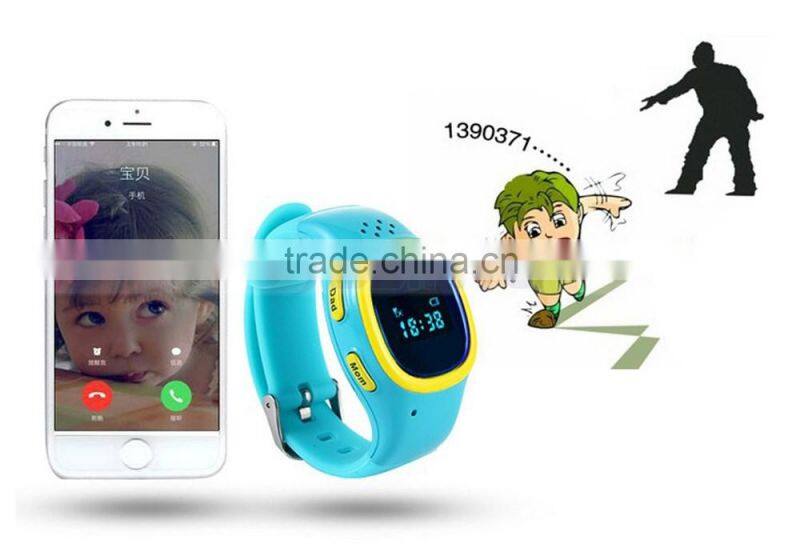 Q50 Emergency GPS Tracker Security Children Kids Cell Phone Watch With SOS Phone Call