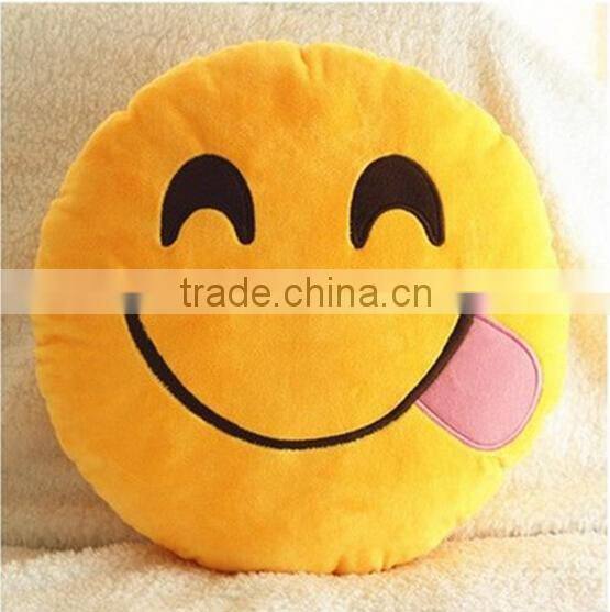 Custom whatsapp emoji pillow emoticon Soft Plush Cushion Funny Christmas Present Stuffed Toy Seat Cojines