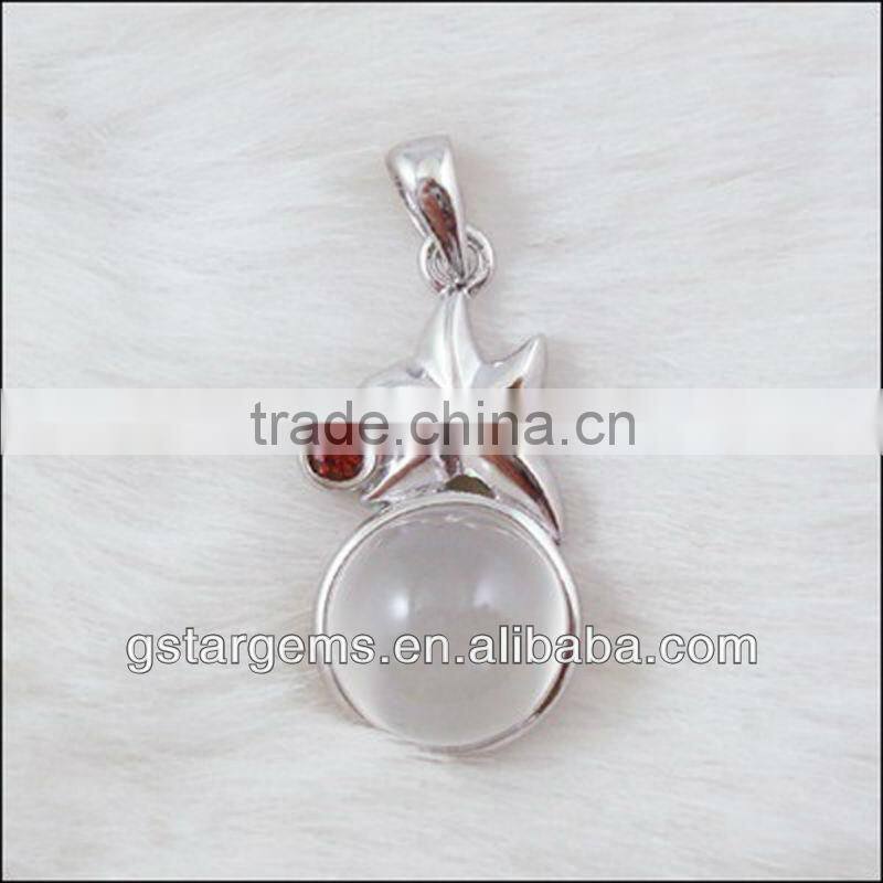 925 Sterling Silver Natural Moonstone Set Jewelry