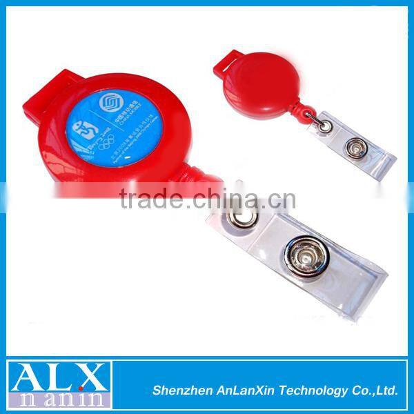 Contemporary triangle badge reel clip