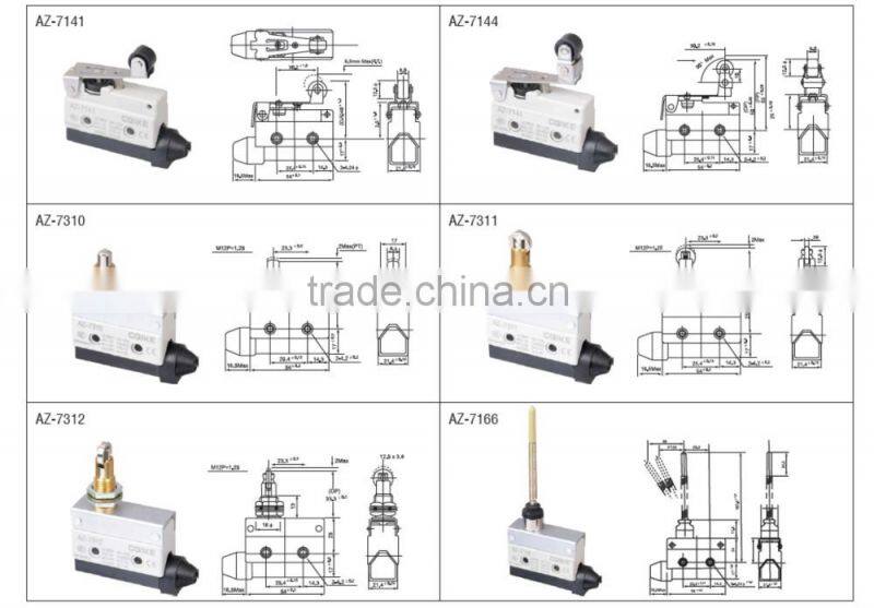 Wholesale Alibaba lock plug type AZ-7 Horizontal Limit Switch