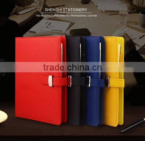 2016/2017 embossed leather or pu covers daily planner diary and notebooks