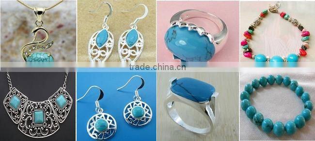 Wholesale Synthetic Oval Cabochon greenTurquoise , turquoise cabochons flat back