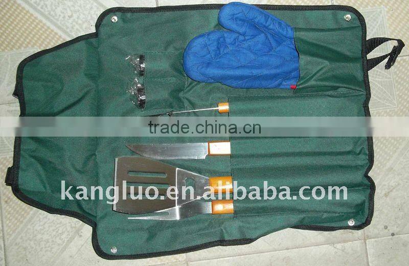 BBQ tools set BBQ accessories 2015 new design BBQ tool set with bag