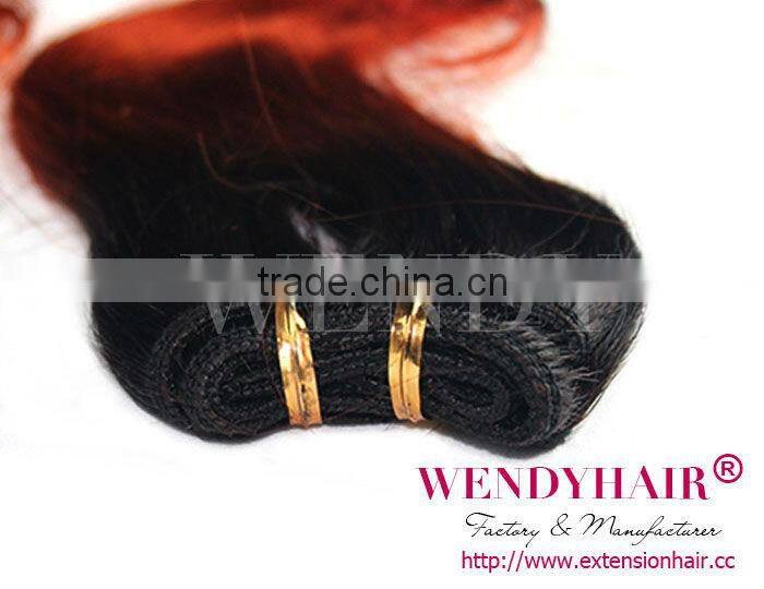 2014 New Arrival Factory Price Best Quality Two Color Ombre Malaysian Hair