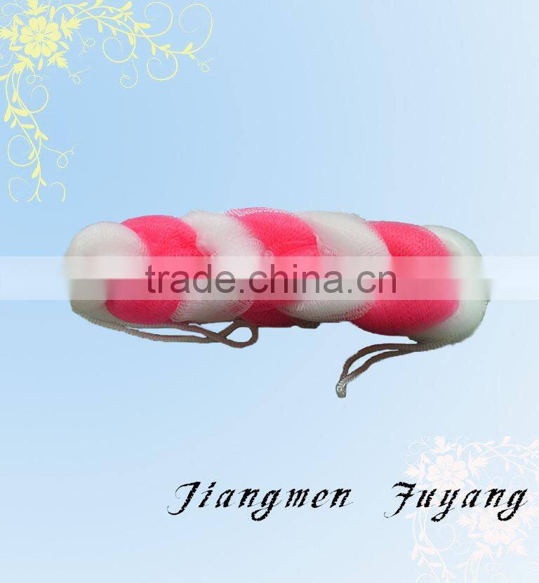 beautiful colorful bath puff