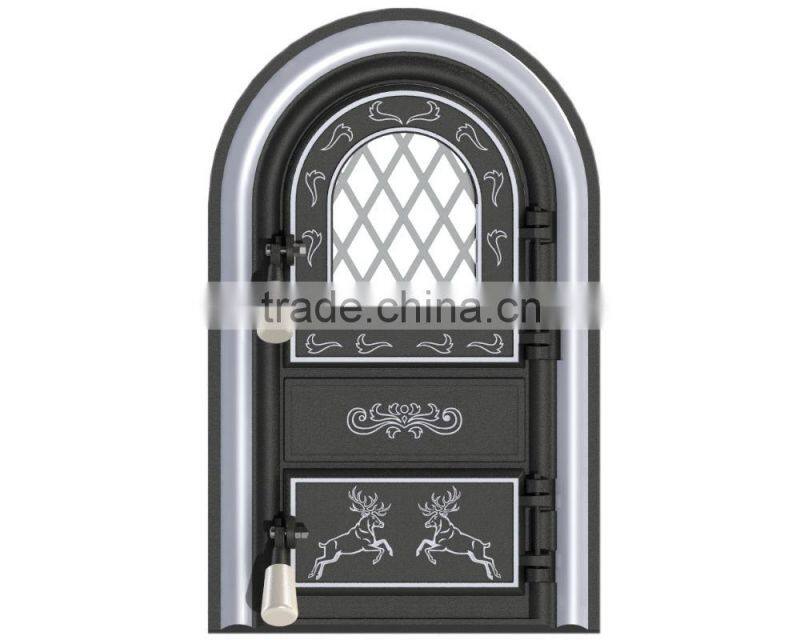 Schott Glass Cast Iron Wood Stove Fire Door/ Stove parts