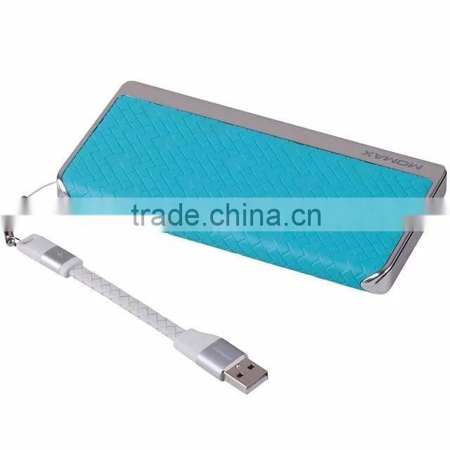 Momax Power bank For IOS 9 MFI 8000MAH 2.4A Fast Charging Battery Power Bank With MFI For iPhone SE/5/5S/6/6S/Android TB-0287