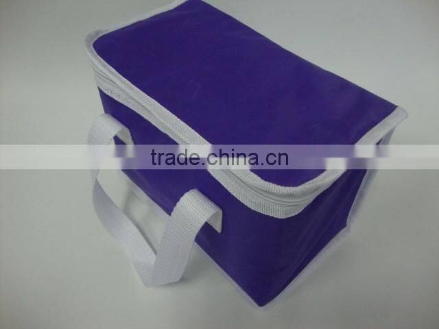 2016 large volume customized size/color food bag non woven polyester frozen food lunch insulated cooler bag