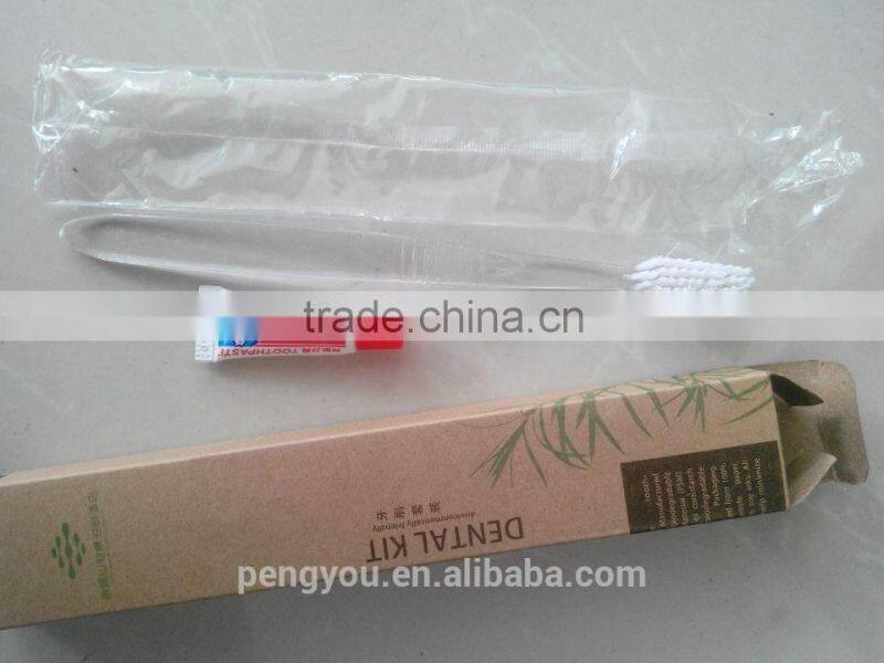 high quality cheap best selling toothbrush with toothpaste disposable dental kit