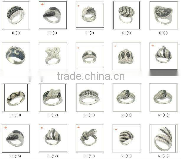 fashion factory direct silver men ring/plating rhodium ring