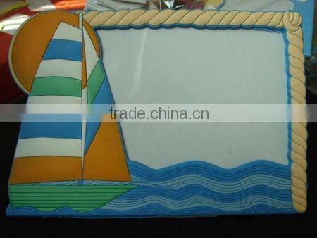 2016 rubber pvc magic photo frame