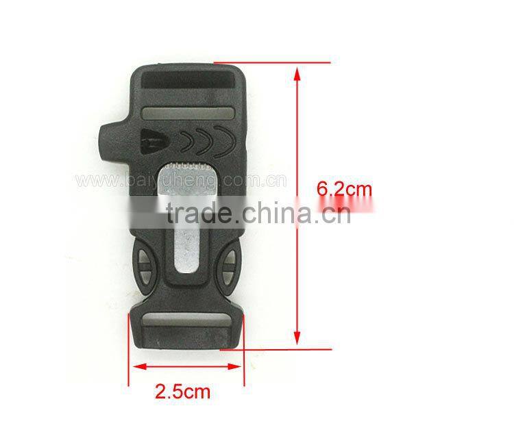 wholesale 7 in 1 survival whistle buckle for baracelet