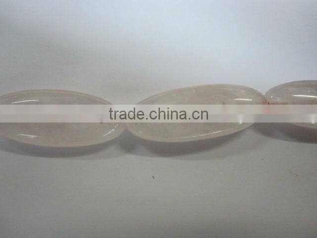 Natural stone barrel rose quartz