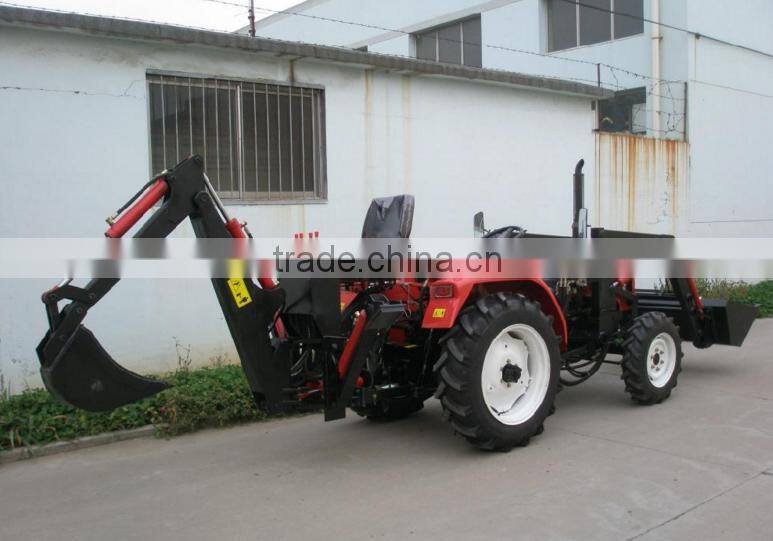 Good quality Taishan 4x4 cheap compact tractor with loader and backhoe