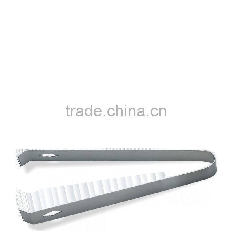 premium 8" Stainless Steel Ice Tongs. Perfect As Food Serving and Buffet Tongs.