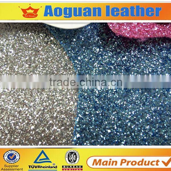 2015 the most popular free sample fashion glitter shoe fabirc