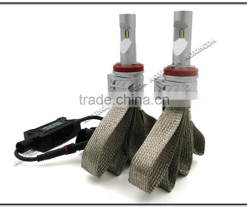 AOXINGDA 2016 newest LED headlight G5S H8 H11 4000LM LED headlight with PHI ZES chip