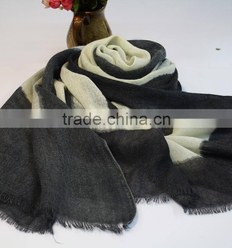 fashionable 100 cotton stretch knit scarf