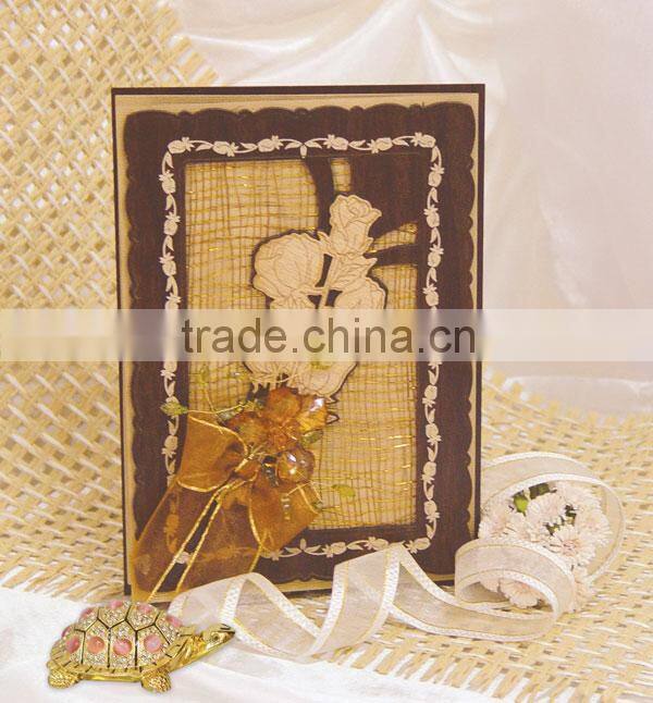 Elegant Wedding Rose Card--WN011