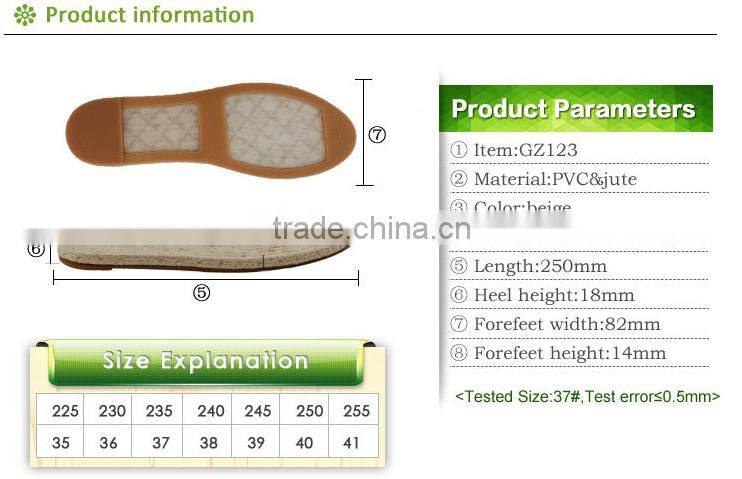 jute shoe sole to buy for espadrille