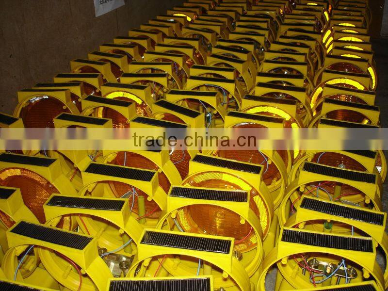 Road safety manufacturer solar amber led traffic warning light