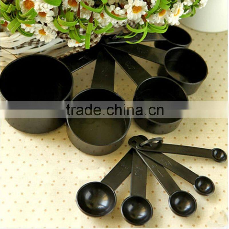 8-Piece Clear Plastic Wholesale Individual Endurance Stackable Magnetic Colorful Measuring Cup And Spoon Set