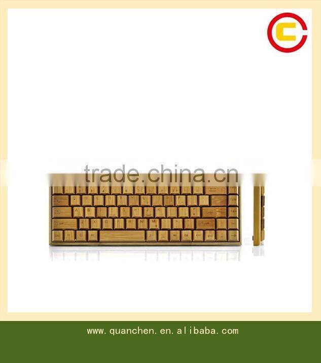 Handcrafted Wireless Bamboo Keyboard - Eco-friendly