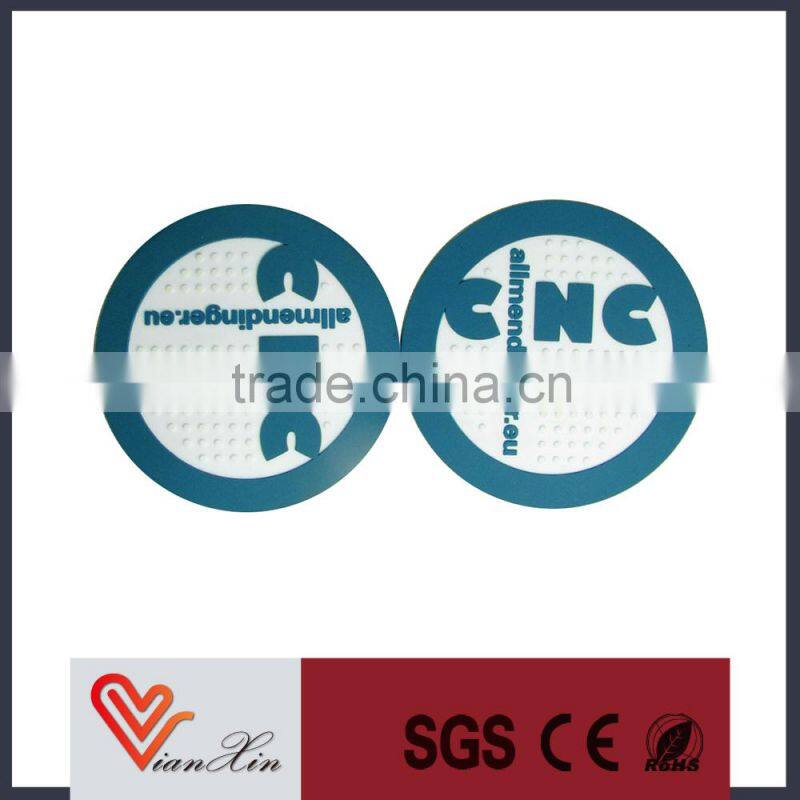 Customized shape soft PVC tea/beer coasters for sale