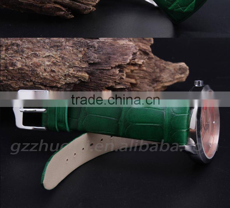 15|18mm high quality genuine alligator leather Watch Strap Wholesale 3PCS