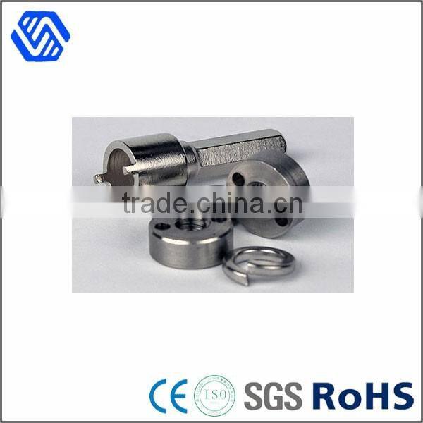 high carbon steel round two hole eye nut anti theft lock nut with special banner