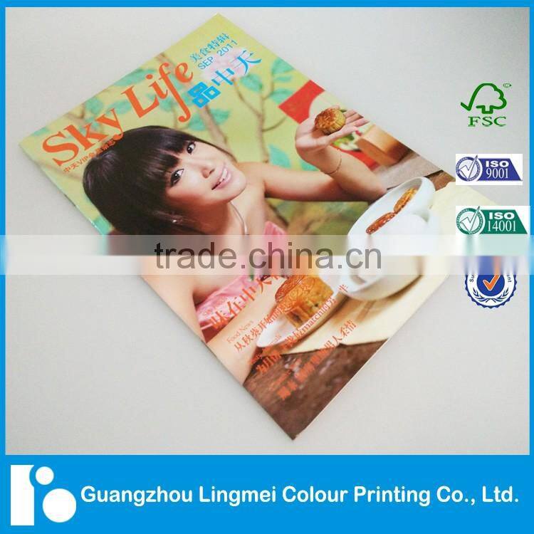 Custom Saddle Stitched Recipe Book Color Print factory Price